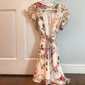 Floral Wrap Dress